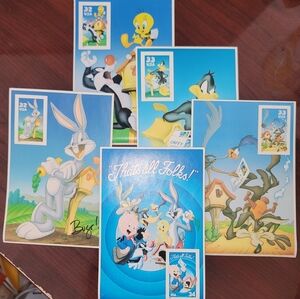 U.S. Commerative Stamp Collection Bundle LOONEY TUNES BUGS Bunny 1996-2000